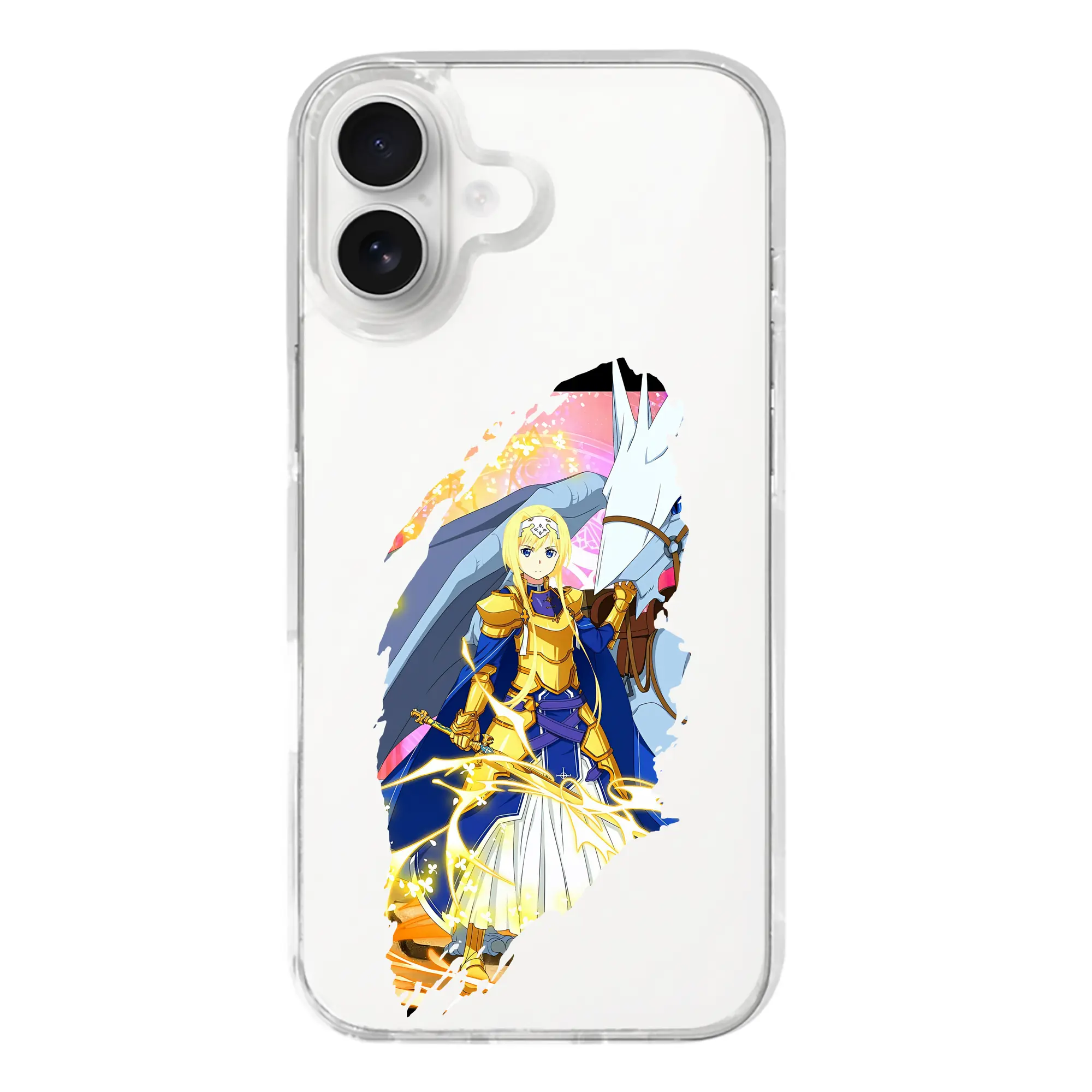 ソードアートオンライン グッズ アリス・ツーベルク - iPhone 17シリーズ 透明スマホケース – 薄型・耐衝撃・精密フィット保護カバー